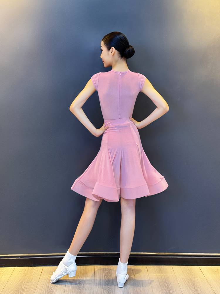 Young Children's Latin Dance Skirt Practice Services 2024 New Dancing Clothing Competition Standardized Advanced Sensory Set