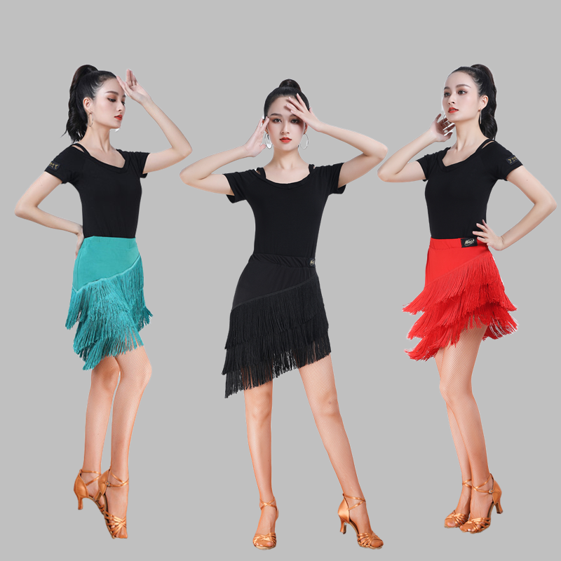 Adult Latin dance skirt under the skirt of women's skirts four seasons dance skirts flowing Suladdin dance exercise set