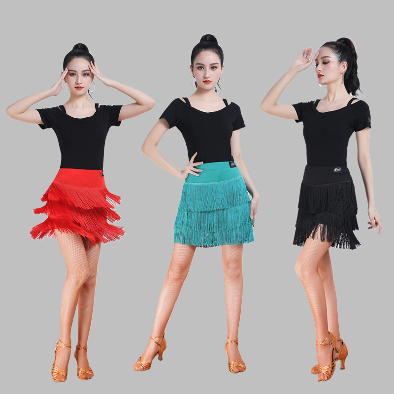 Adult Latin dance skirt under the skirt of women's skirts four seasons dance skirts flowing Suladdin dance exercise set