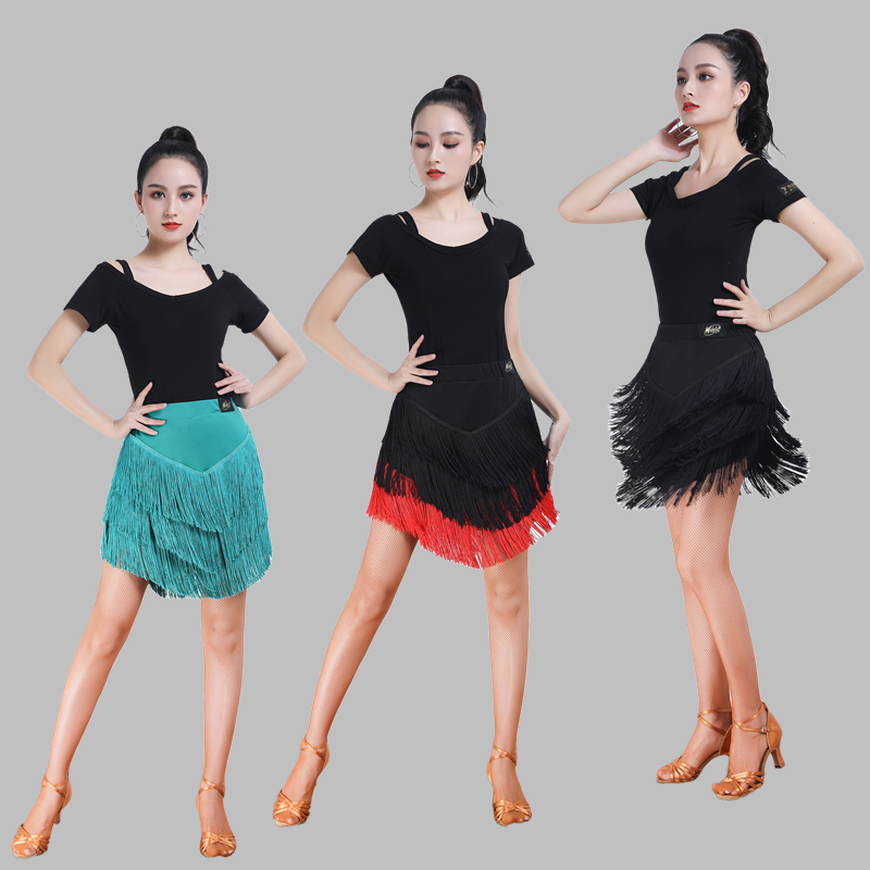 Adult Latin dance skirt under the skirt of women's skirts four seasons dance skirts flowing Suladdin dance exercise set