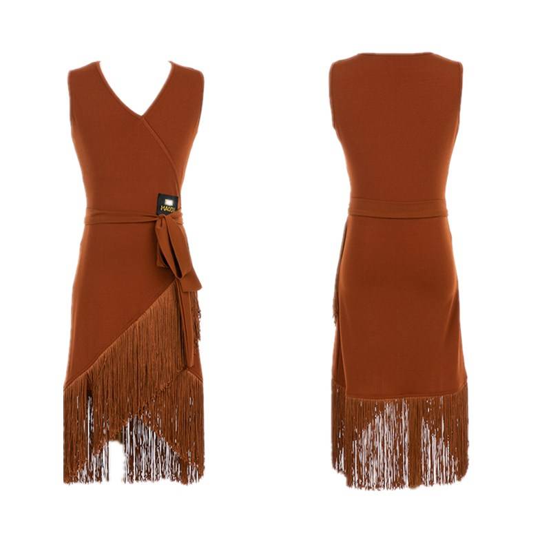 Children's Latin dance exercise suit just exactly the Liu Su skirt children's Latin dance skirt stipulates the performance of the female connecter