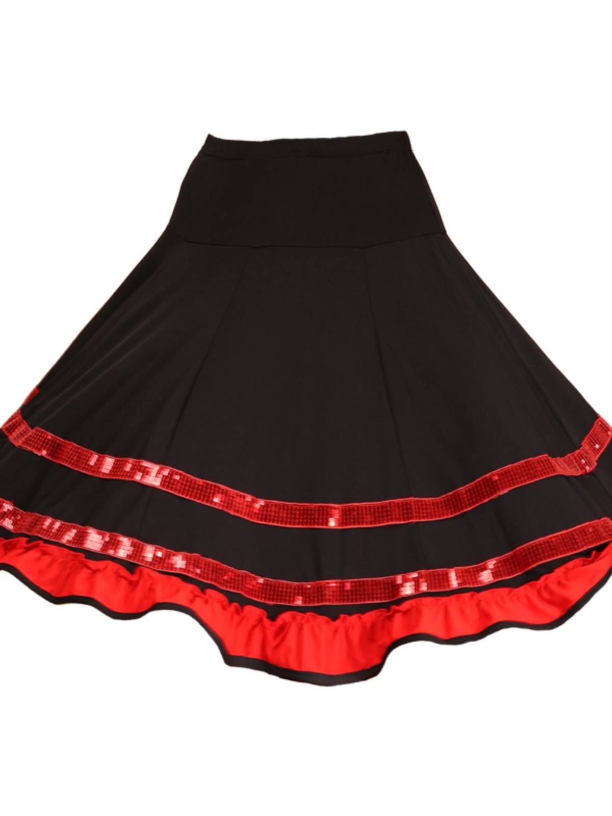 New dance clothing large skirt female adult Latin dance dance performance skirt dance square dance sequel skirt