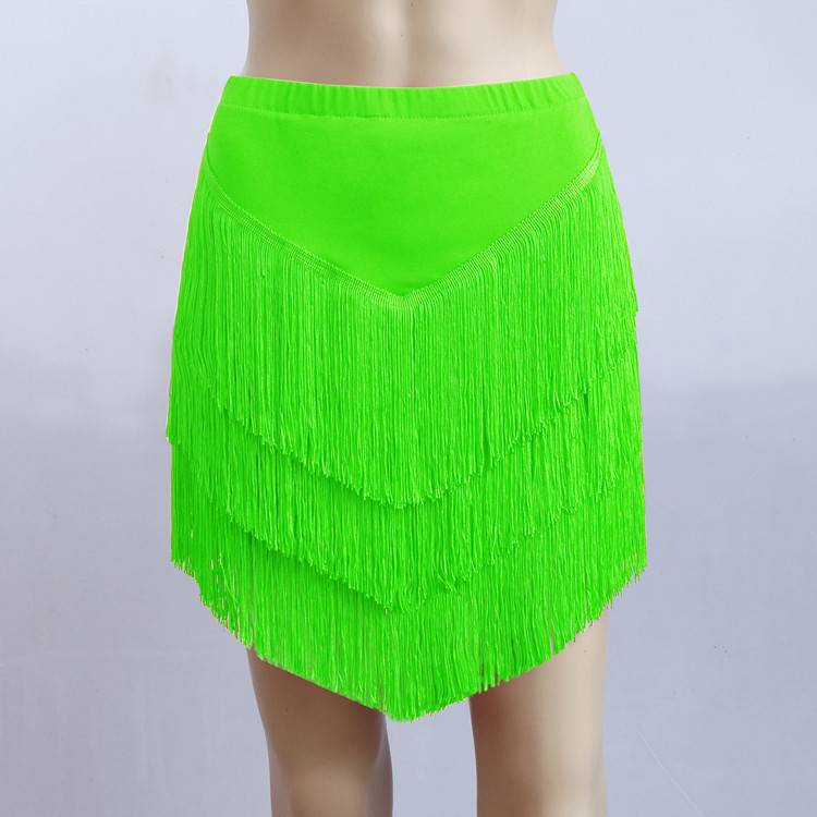 Latin Dance Skirt Women's adult skirt under the skirt Latin skirt skirt square Latin dance skirt clothing