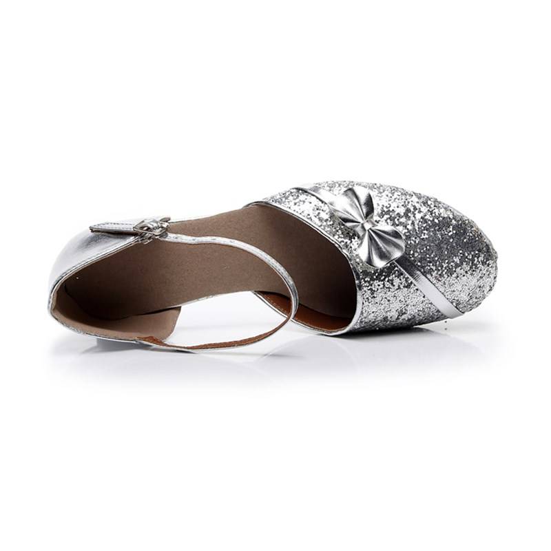 Girls Children's Pingzi Latin Dance Shoes, Children Girls, Autumn and Winter Girl Latin O Latin Scholars Soft -bottom Dance
