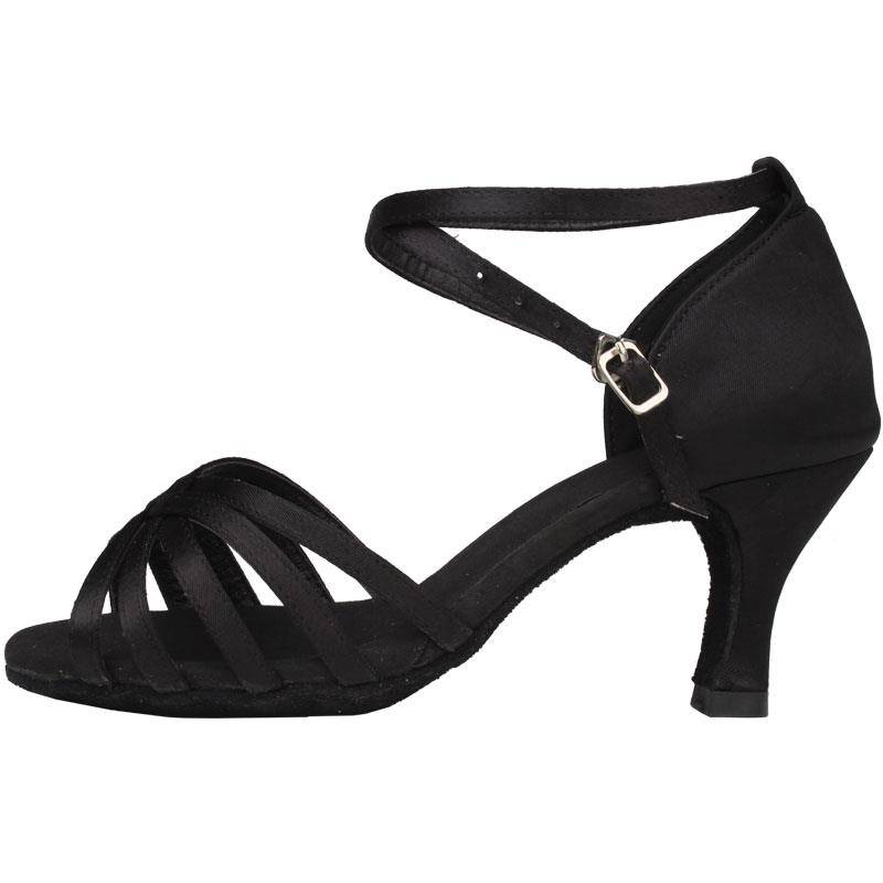 Latin dance shoes female adult soft bottom mid -high heel dance dance dance first child scholar square dance jumping B01 high -top shoes