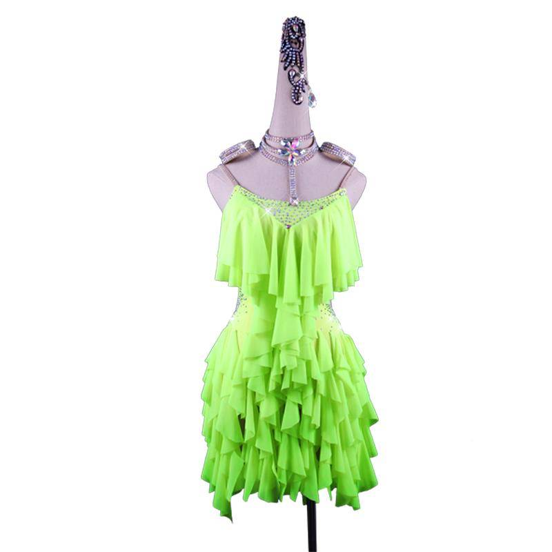 2024 new 2024 new drill Latin dance clothing female adult dance dress children's performance competition