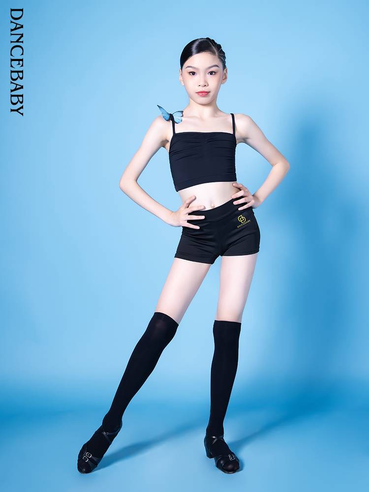 Latin dance bottom pants thin children's practice pants anti -light safety pants children's female square dance clothing bottom pants