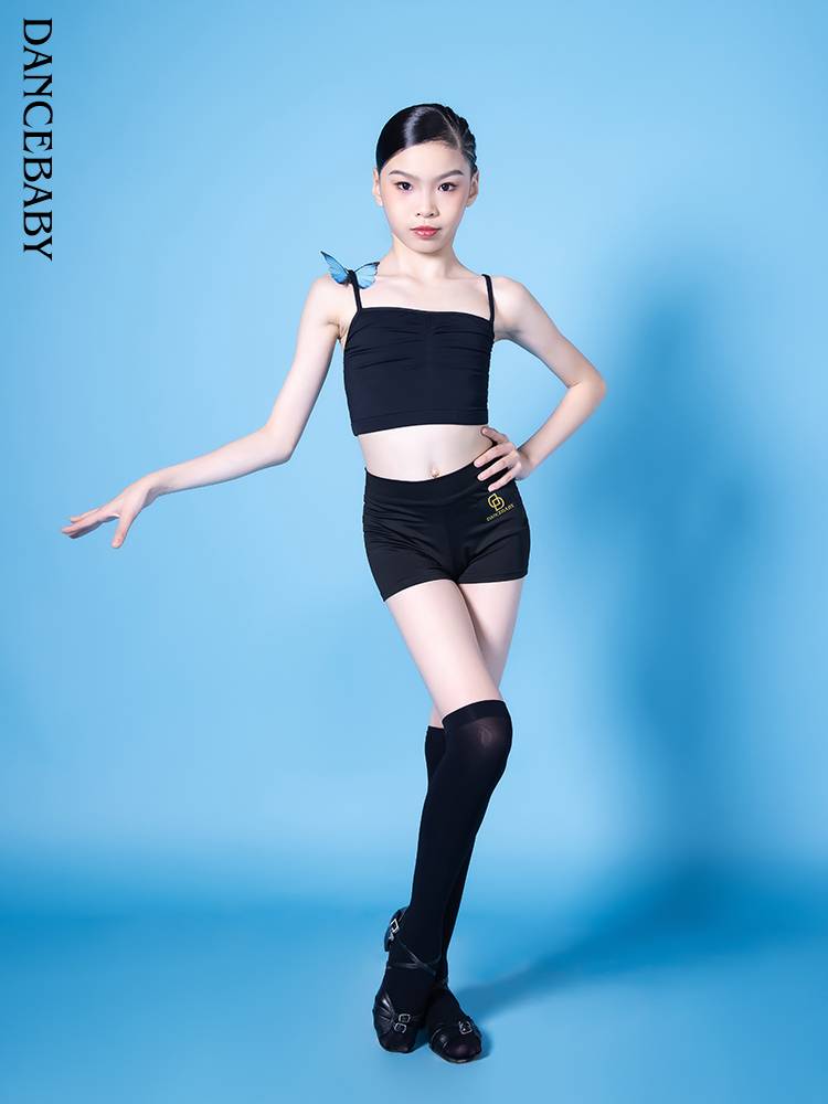 Latin dance bottom pants thin children's practice pants anti -light safety pants children's female square dance clothing bottom pants