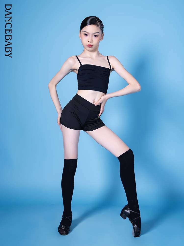 Latin dance bottom pants thin children's practice pants anti -light safety pants children's female square dance clothing bottom pants