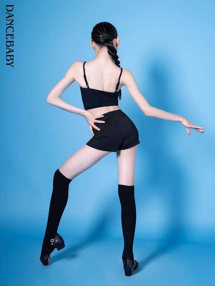 Latin dance bottom pants thin children's practice pants anti -light safety pants children's female square dance clothing bottom pants