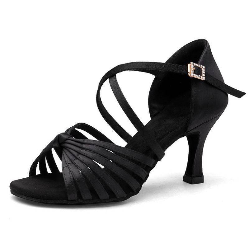 Sandals adult scholars women's Latin dance shoes female adult teacher figure dancing shoes women's heel competitive