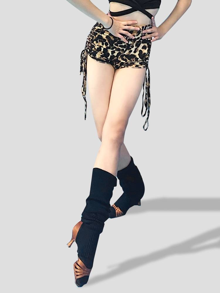 Dynasties Ling Dance Dance Practice Women's Pants New shorts Children and Girls Girls Girls High -waisted Professional Training Services Latin Dance Pants