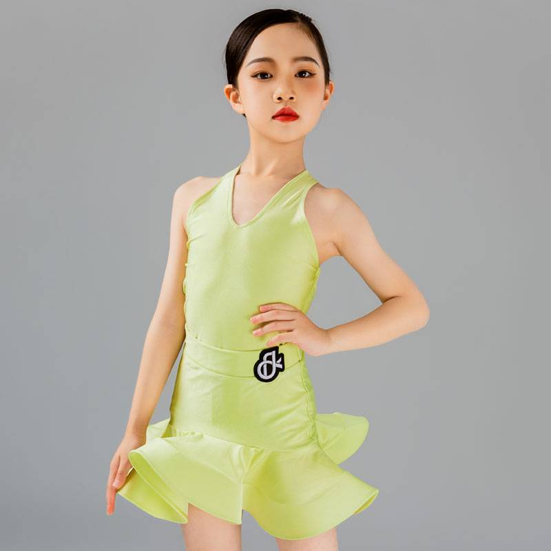 Latin dance service girl exercise suit network celebrity practice service high -level children's big flower performance service 2024 new