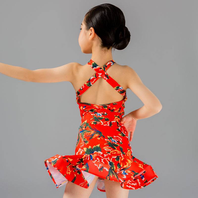 Latin dance service girl exercise suit network celebrity practice service high -level children's big flower performance service 2024 new