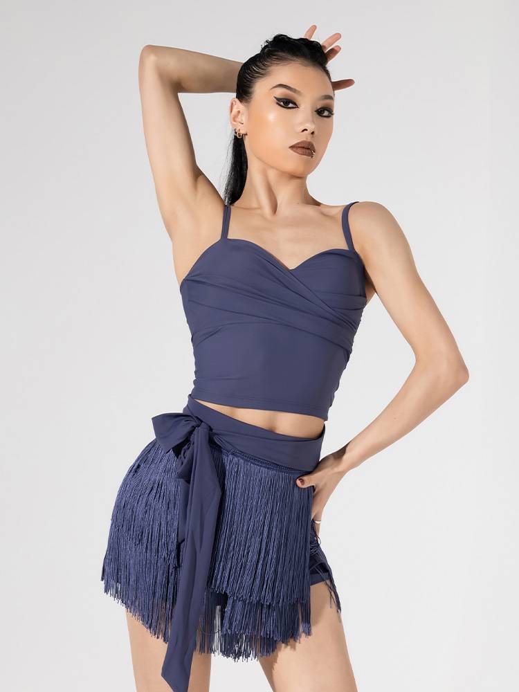 dancebaby Latin dance skirt practice service spring clothing flowing soverell skirt 2024 new dance clothing short skirt ys312