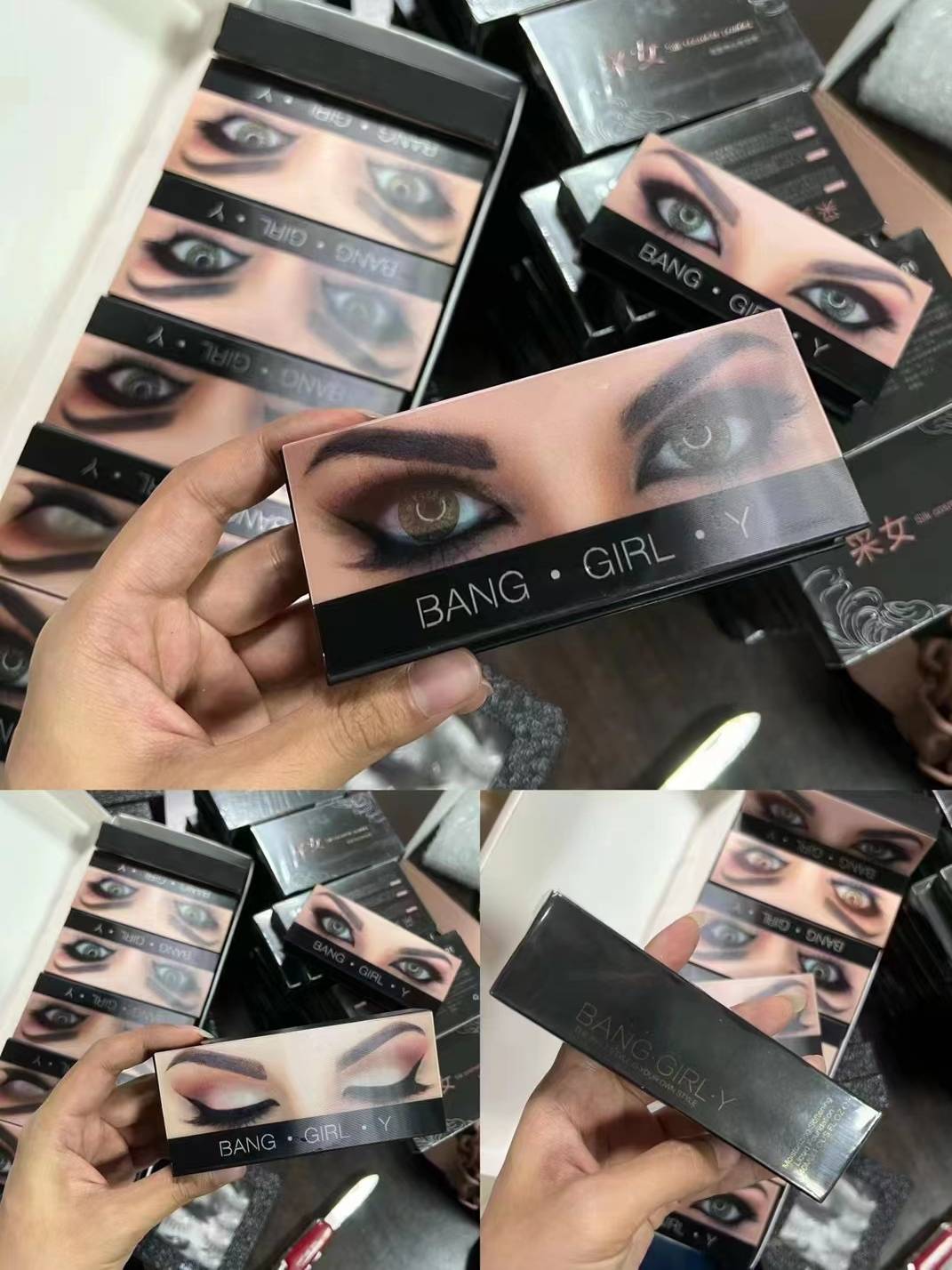BANG · GIRL · Y Latin professional events Eye makeup fake on the eyelashes, young people light makeup and dense fan -shaped