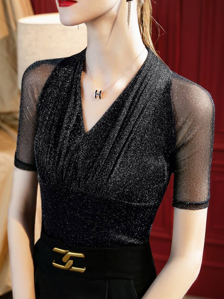 Latin dance service women's tops are fashionable 2024 new long -sleeved dancing national standard dance modern dance practice service summer