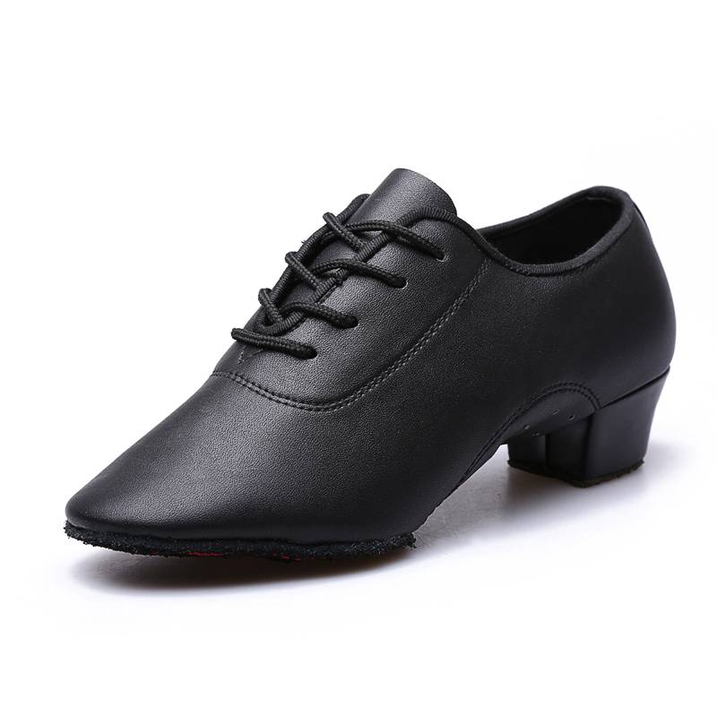 Latin dance shoes boys shoes dance shoes men's black young children adult soft bottom training shoes square dance shoes genuine