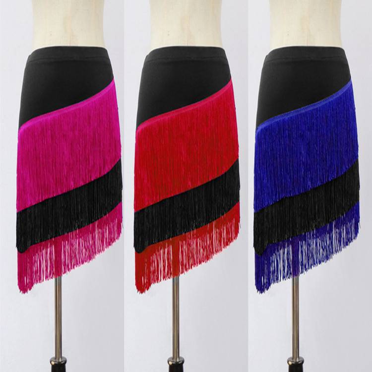 New Latin Dance Skirt Women's Adult Skirt unders half -body skirt Latin Latin Practice Skirt Skirt Dance Skirt
