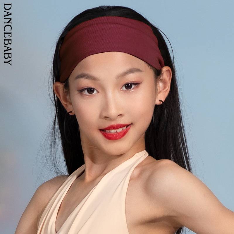 Dancebaby Children's Latin Competition Performance Professional Band Latin Dance High Blind Sweat Headdress Adult ZD180