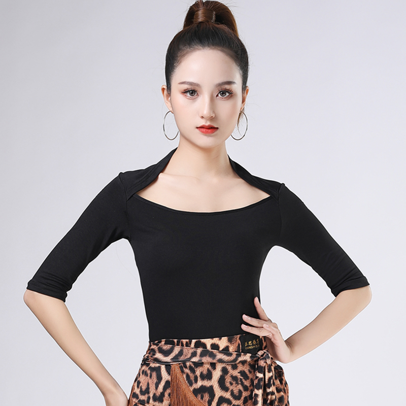 Latin dance clothing female Modern national standard motorcycle climbing body training suit