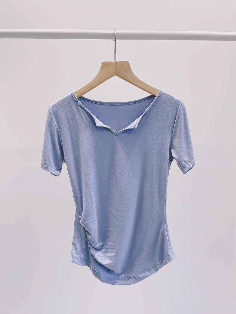 Dance service female short -sleeved Chinese dance classical dance modern dance exercise clothes body dance service student classroom training service