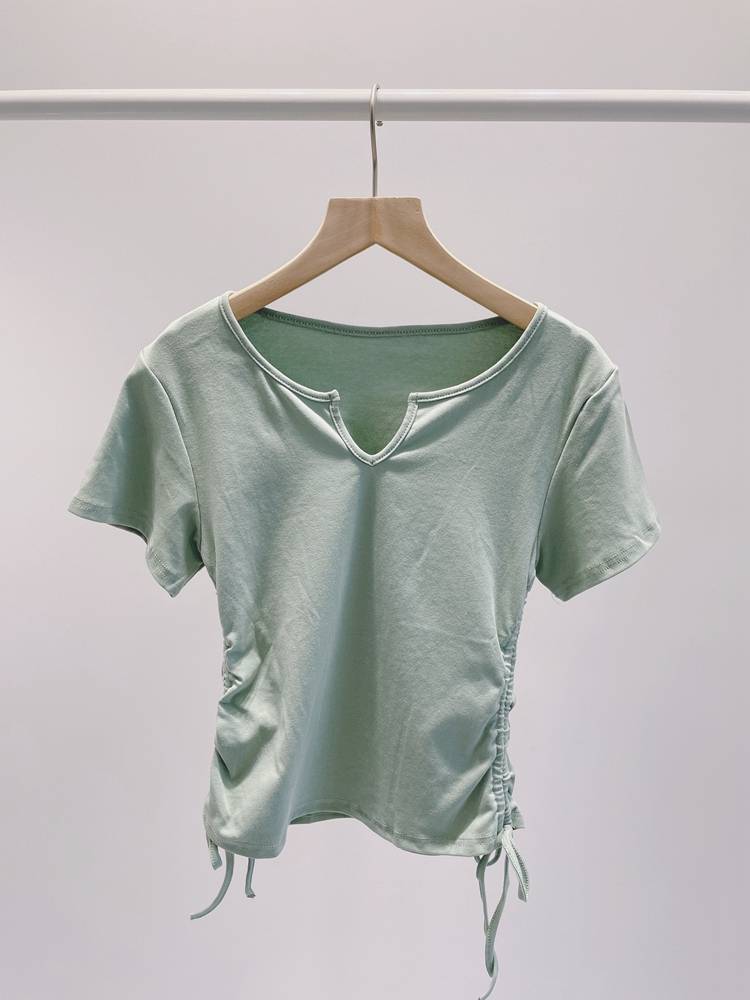 Student dance service women's short -sleeved shirt summer classical dance modern dance Chinese dance exercise uniforms are thin body training uniforms