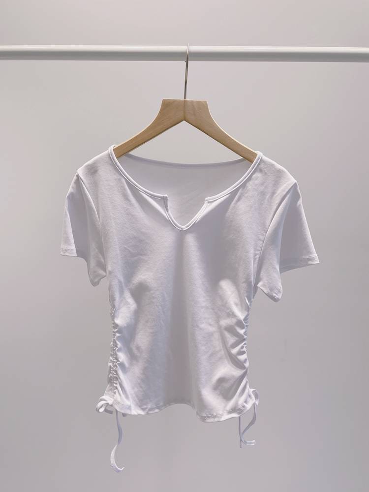 Student dance service women's short -sleeved shirt summer classical dance modern dance Chinese dance exercise uniforms are thin body training uniforms