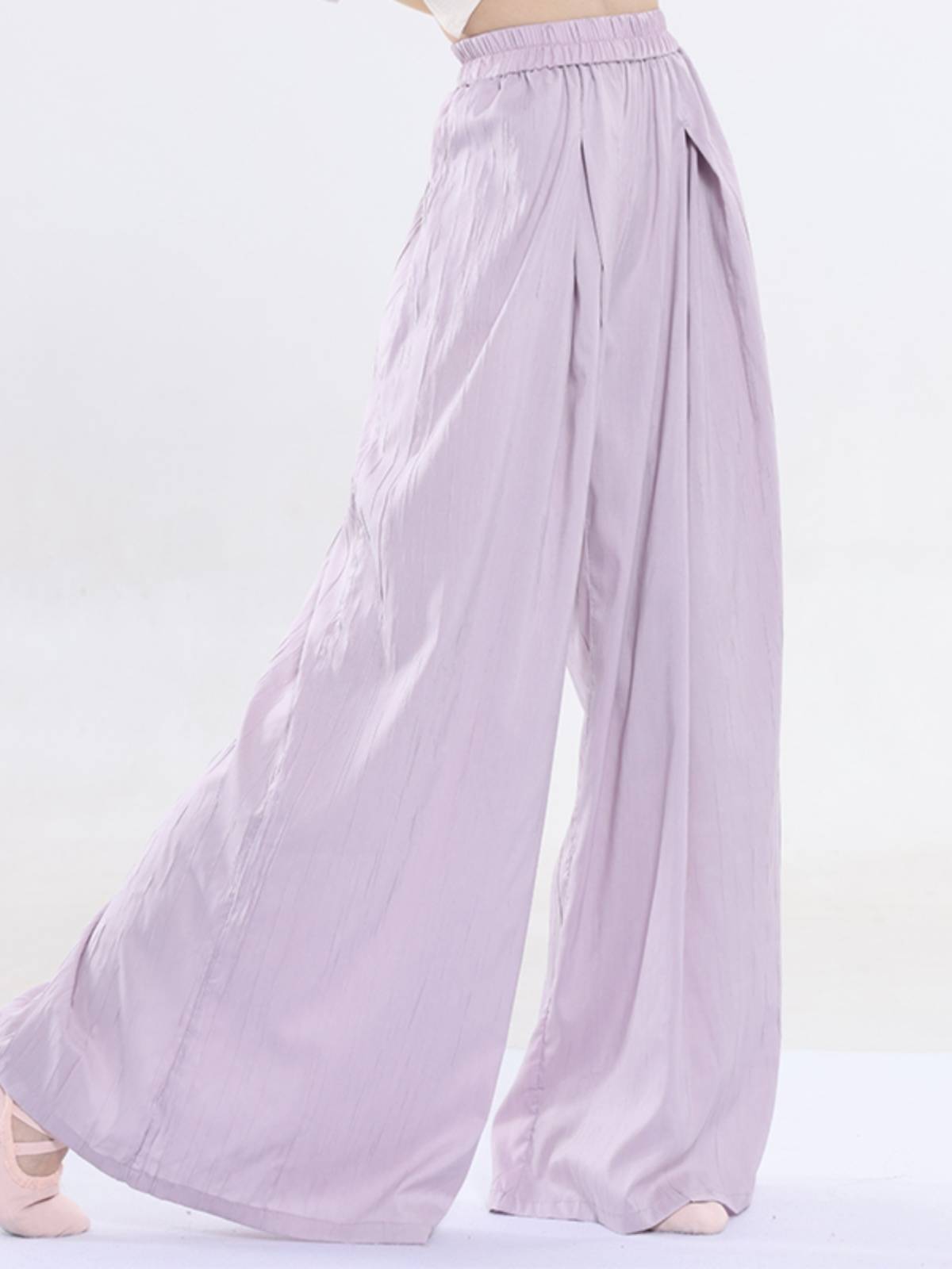 Modern dance exercise suit loose wide -leg pants Chinese classical dance elegant wild straight dance pants professional clothes