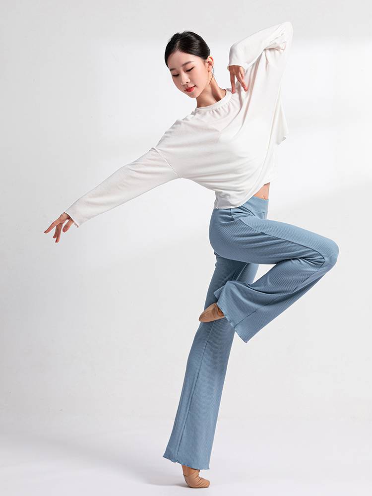 sansha French Sandsha Modern Dance Services Adult Female Loose Dance Practice Series Classical Dance Long Sleeve T