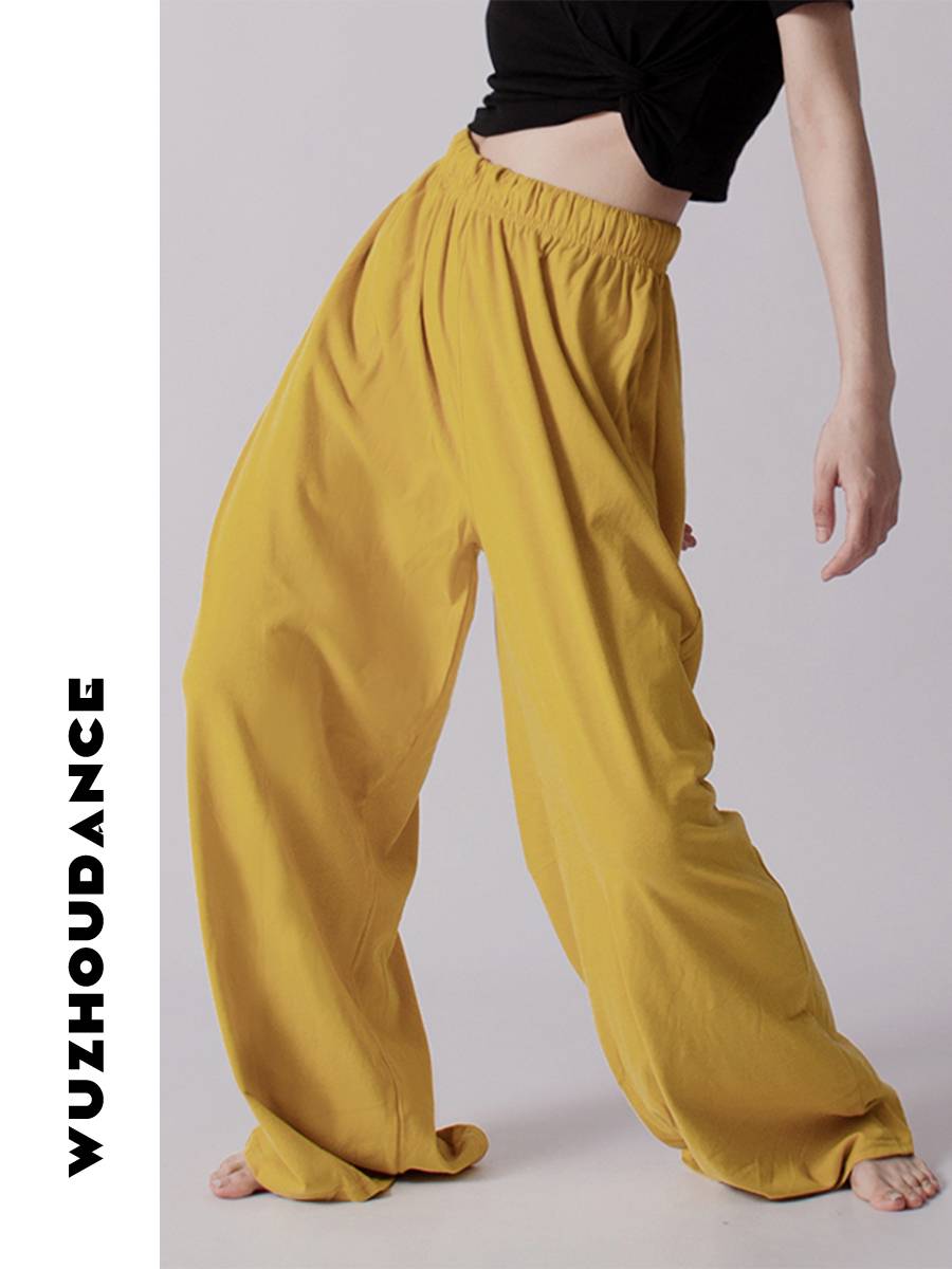Dancezhou Dantas Modern Dance Practice Classical Nation Pants Wide -leg Pants Teacher Rehearsing Loose Cotton Ballet