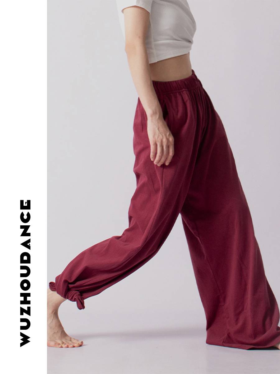 Dancezhou Dantas Modern Dance Practice Classical Nation Pants Wide -leg Pants Teacher Rehearsing Loose Cotton Ballet