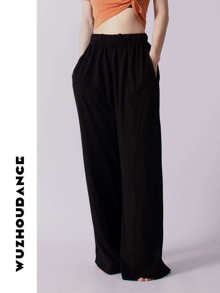 Dancezhou Dantas Modern Dance Practice Classical Nation Pants Wide -leg Pants Teacher Rehearsing Loose Cotton Ballet