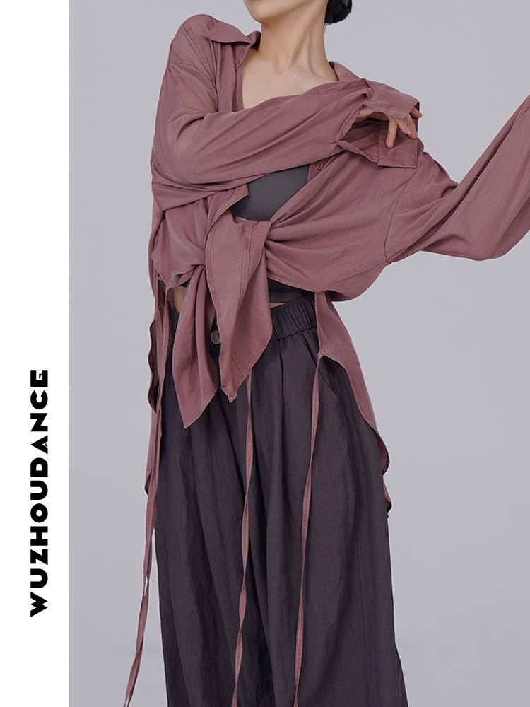 Dance Chau Danz Modern Dance Practice Driven Design A sense of design sense universal shirt niche dance top can be worn everyday