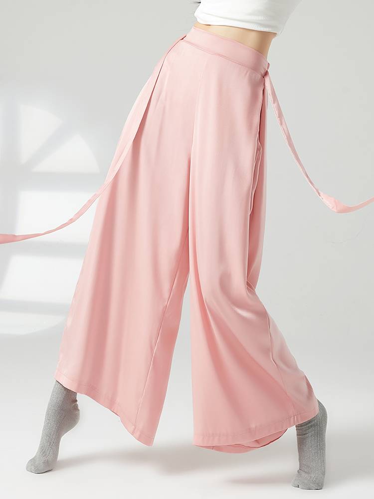 Modern dance clothing loose, elegant straight -legged pants practice service classical dance pants professional body service female