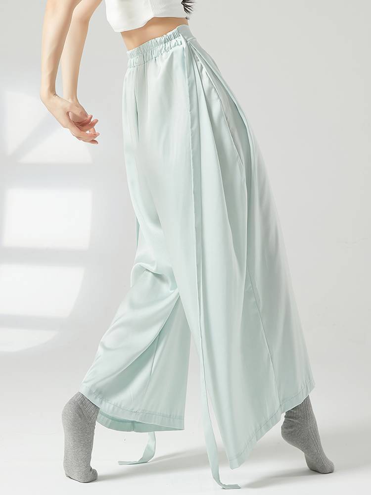 Modern dance clothing loose, elegant straight -legged pants practice service classical dance pants professional body service female