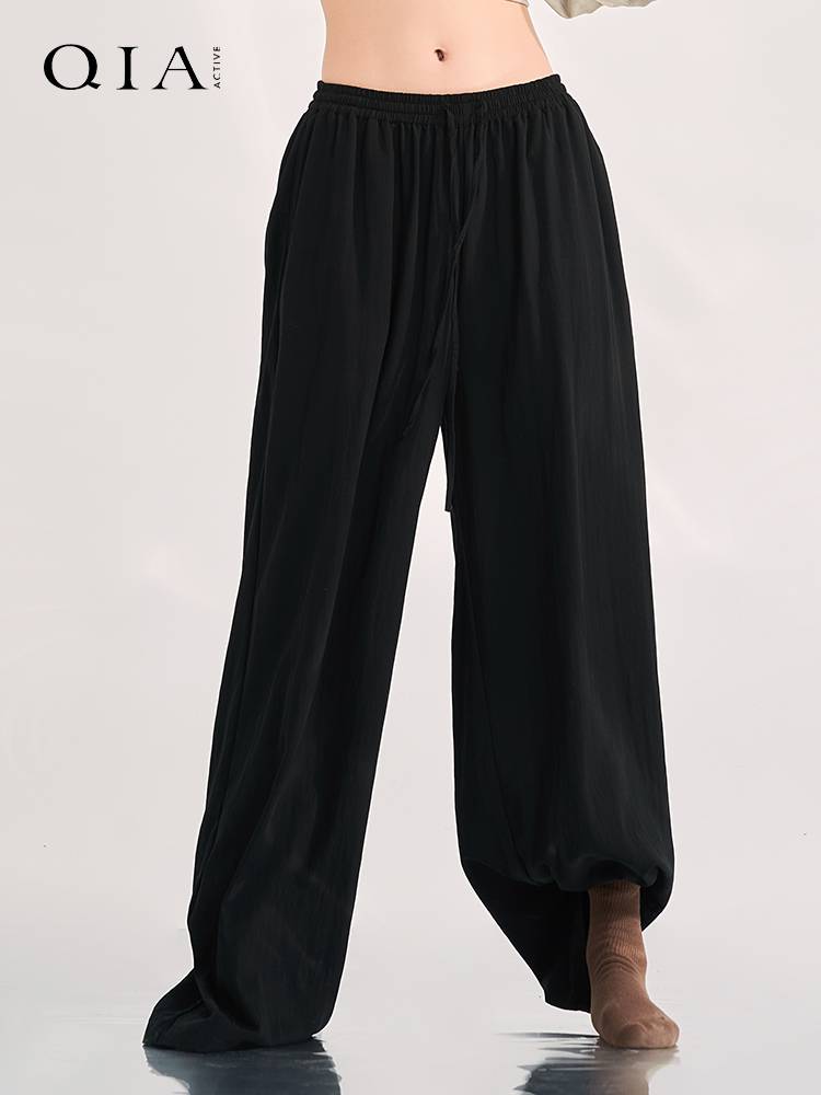 Kia Modern Dance Pants Wide Pants Female 2024 New Loose Dance Student Pants Together Training Clothing