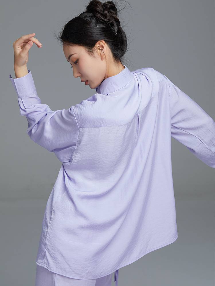 Gorgeous Solo Show Classical Dance Loose Loose and Sely Sleeve Shirt Practice Female Chinese Dance Modern Dance Form Switzer