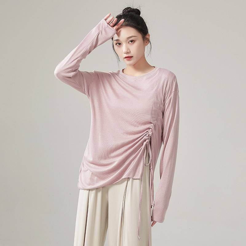 Modern Dance Practice Men's H Female Classical Dance Pumping Strip Loose Loose Large -size Top Top Substitutional Training Art Test Dance