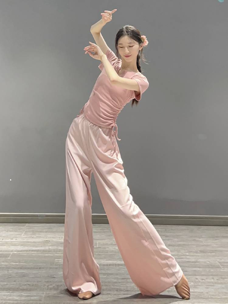 Modern dance clothing women's top slimming thin body training service women's classical dance dance service national dance exercises