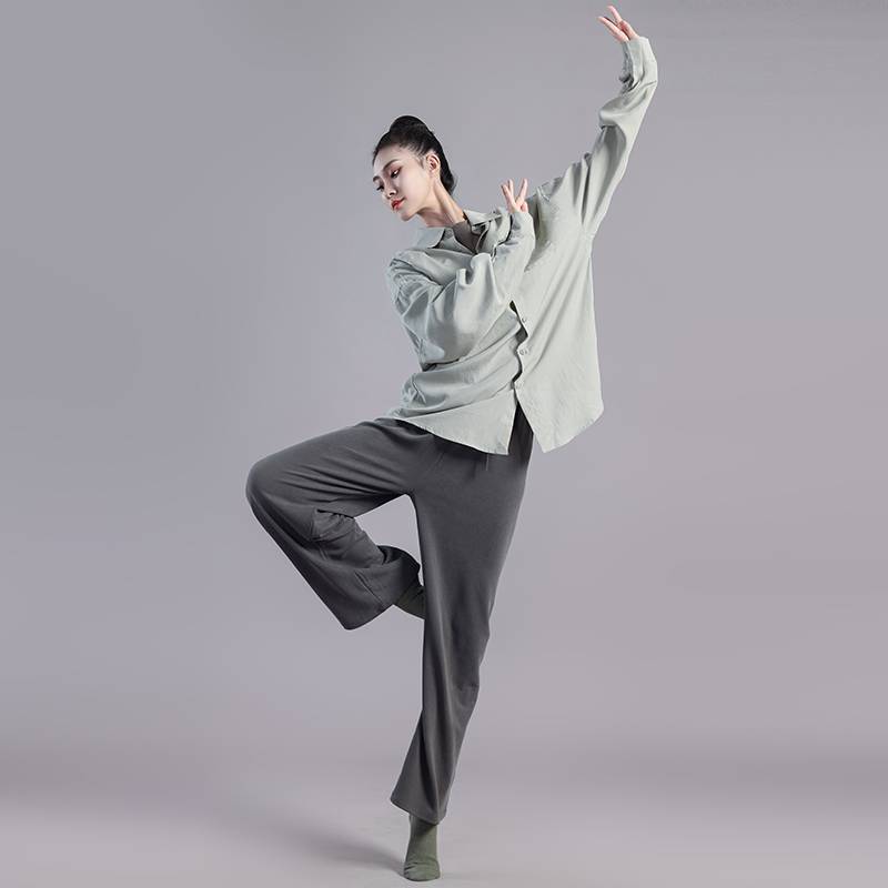 Modern dance shirt men and women, the same size shirt dance suit jazz dance practice service, performing clothes
