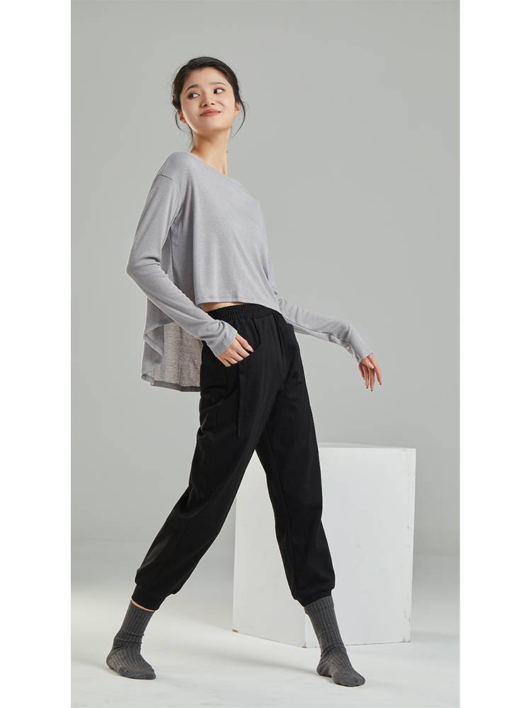 Dance Dance Classical Dance Dance Dance Funmore Dance before the short -lasting dance top -shirt candidate candidates loose -shaped sports long -sleeved modern dance service