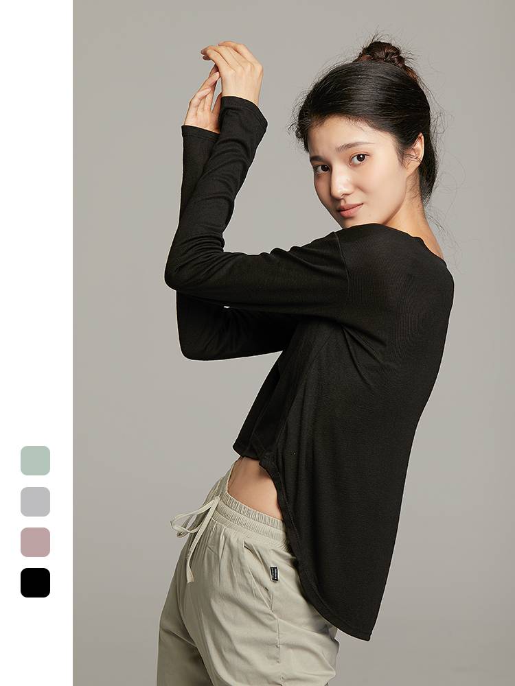 Dance Dance Classical Dance Dance Dance Funmore Dance before the short -lasting dance top -shirt candidate candidates loose -shaped sports long -sleeved modern dance service