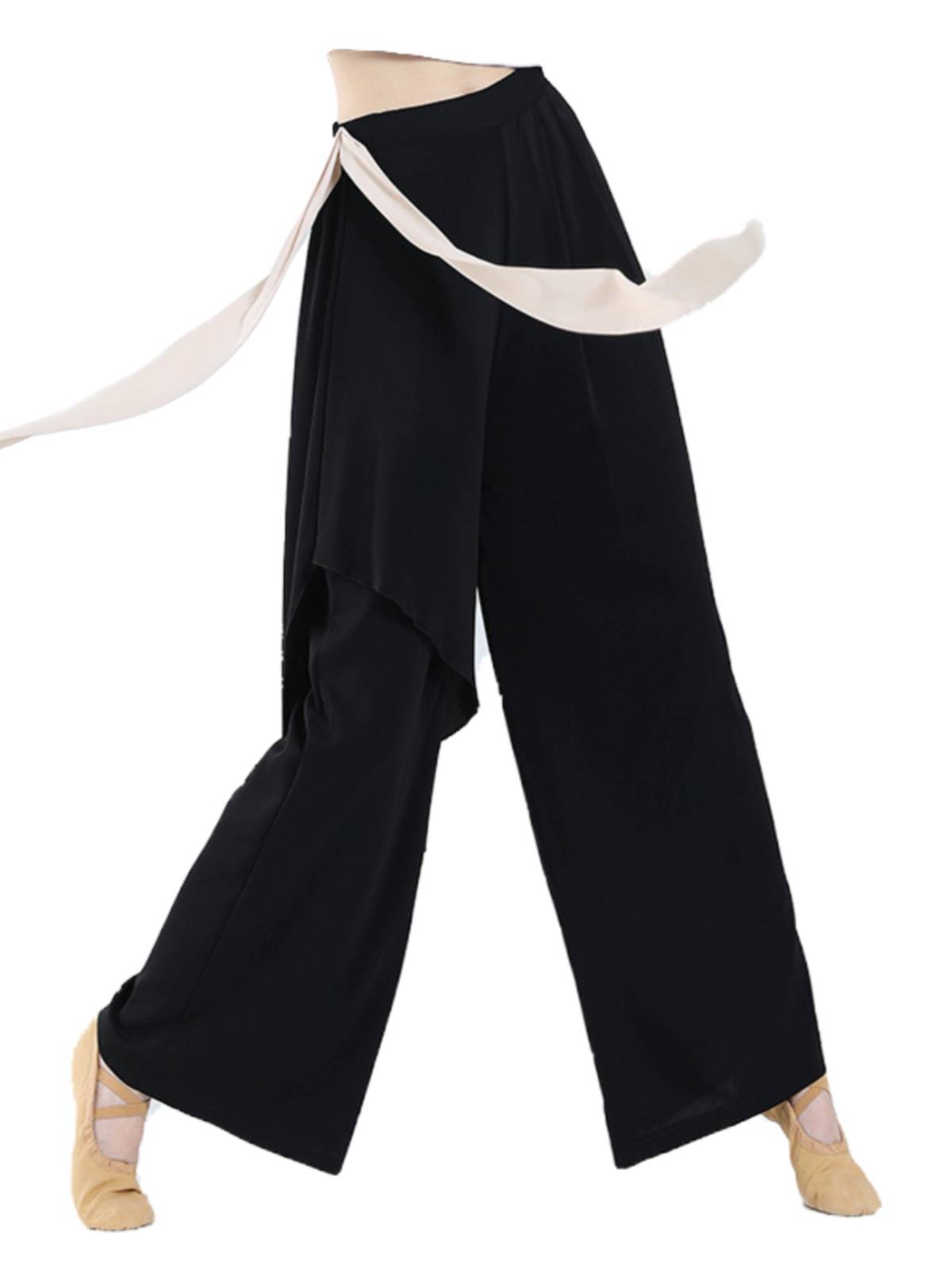 Modern Dance Art Examination Practice Pants Women's Loose and Wide Lead Pants Classical Dance Costume Jazz Play Pine Pine