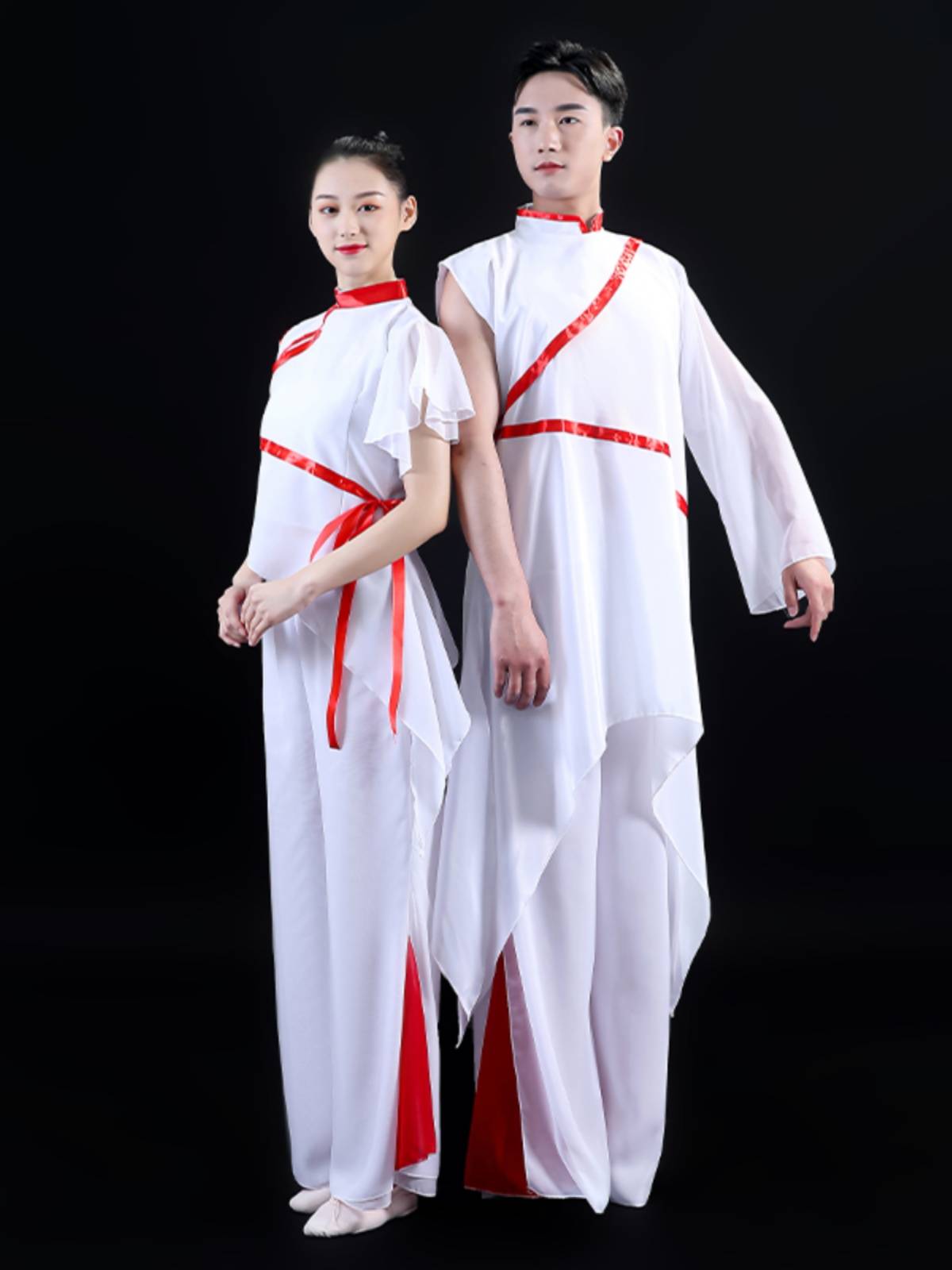 Red Cradle Dance Service Student Modern Dance Performance Serving Men and Women Chinese Classical Dance Watch Disciples Wide -legged Pants