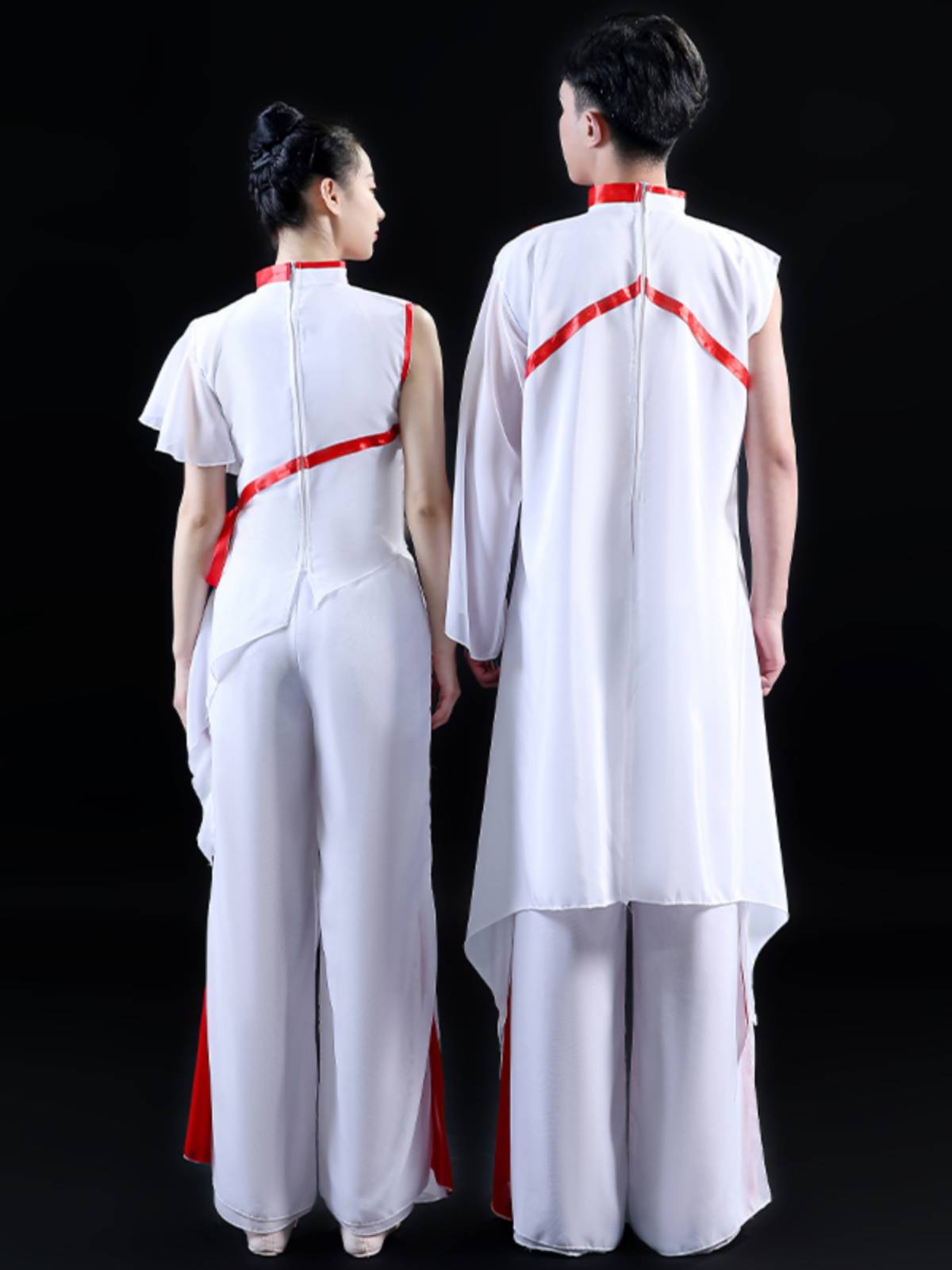 Red Cradle Dance Service Student Modern Dance Performance Serving Men and Women Chinese Classical Dance Watch Disciples Wide -legged Pants