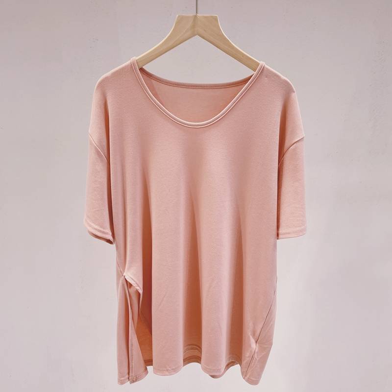 Smille loose and elegant dance service top female modern dance exercise service short -sleeved performance jazz fitness base training uniform