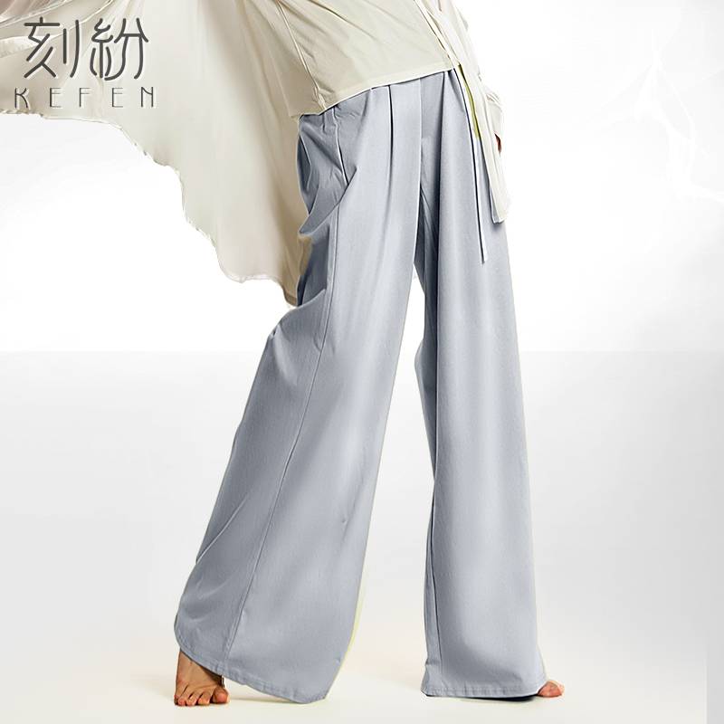 Modern dance pants practice service men's wide -leg pants loose Chinese dance performance clothes elegant adult body practice pants