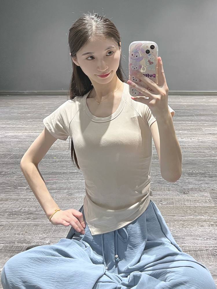 Modern dance top clothes, thin body clothes, dance birthday, often wear adult classical dance exercise exercises