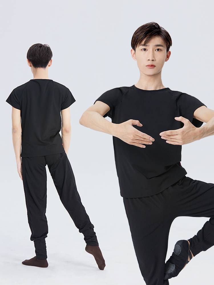 Dance clothing practice service men's Chinese classical modern dance top loose body dance pants adult modern dance clothing